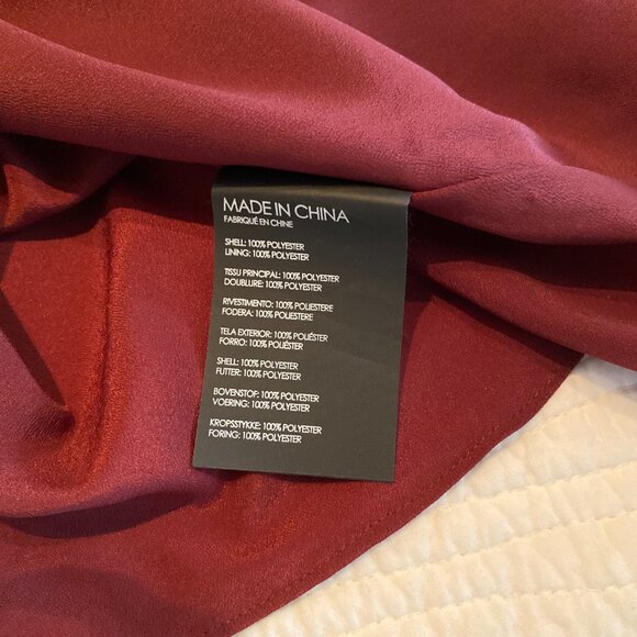 Burgundy Ruffle Shirt Club Monaco - Picture 3 of 4